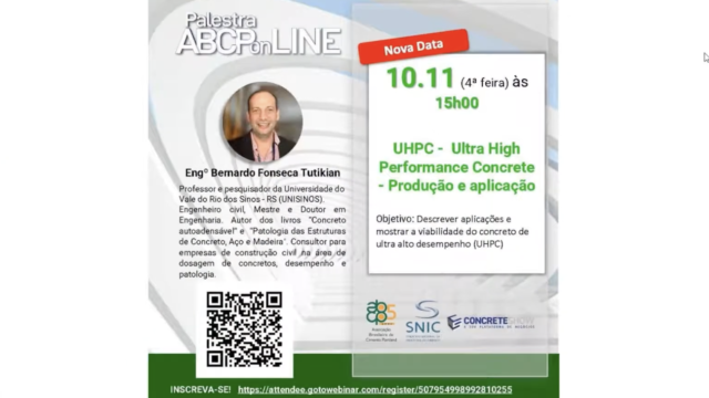 UHPC – Ultra High Performance Concrete – Produção e aplicação