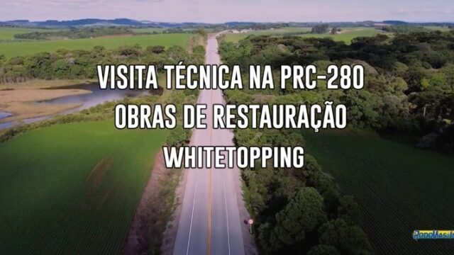 DNIT/MG visita obra de whitetopping no Paraná
