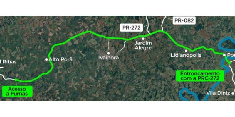 No PR, novo trecho da PRC-466 terá restauração e ampliação em pavimento de concreto
